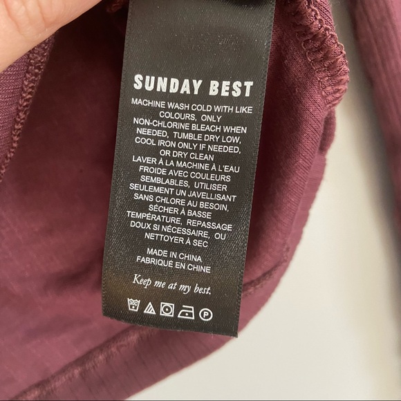 SUNDAY BEST TURTLE NECK CROP, Size XS - Picture 8 of 8